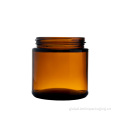 Jam Glass Jar Straight Sided Round Amber Glass Jar For Food & Cosmetic Manufactory